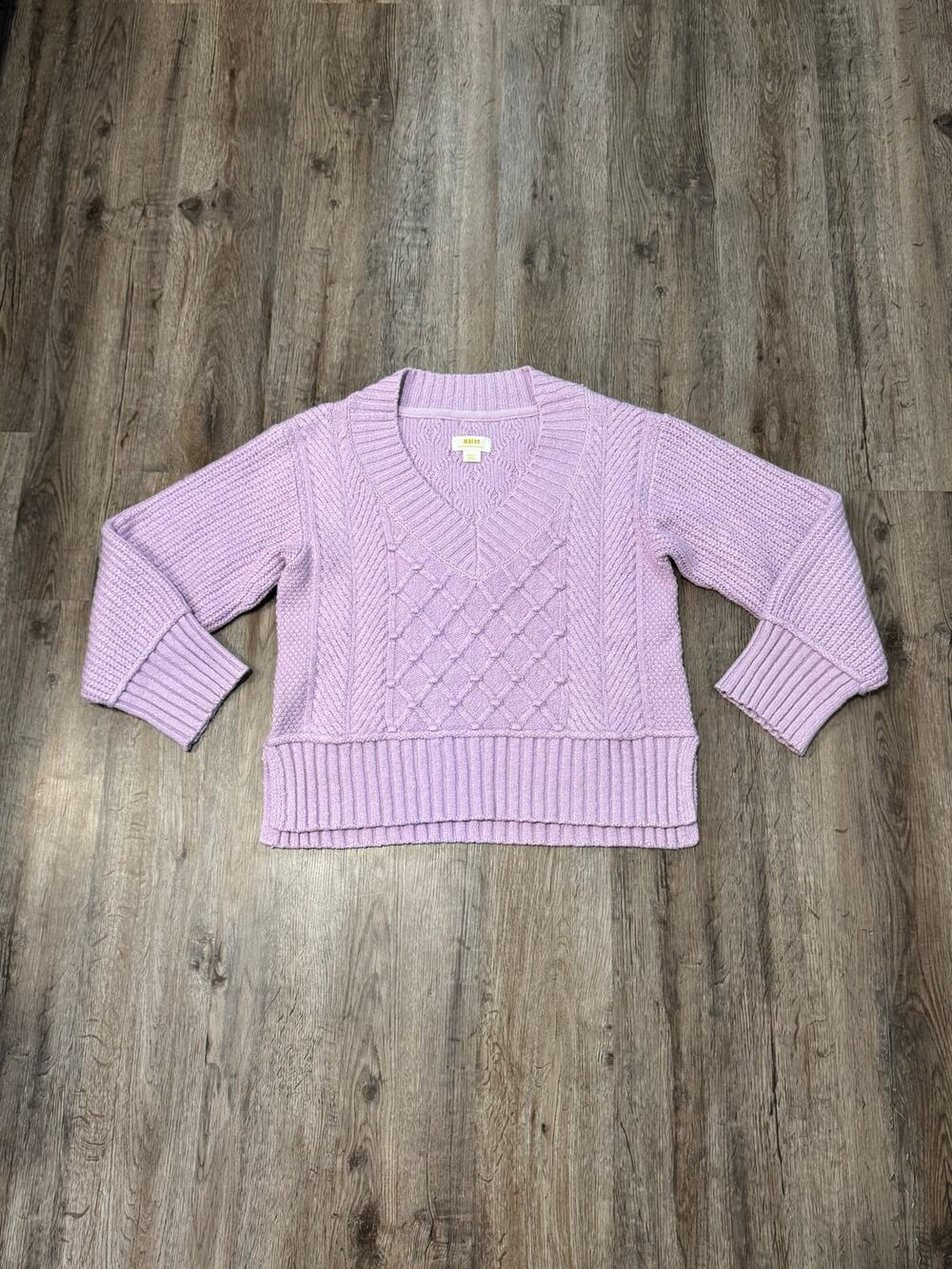 Maeve Anthropologie Women's The Tillie V-Neck Pullover Sweater Size Small